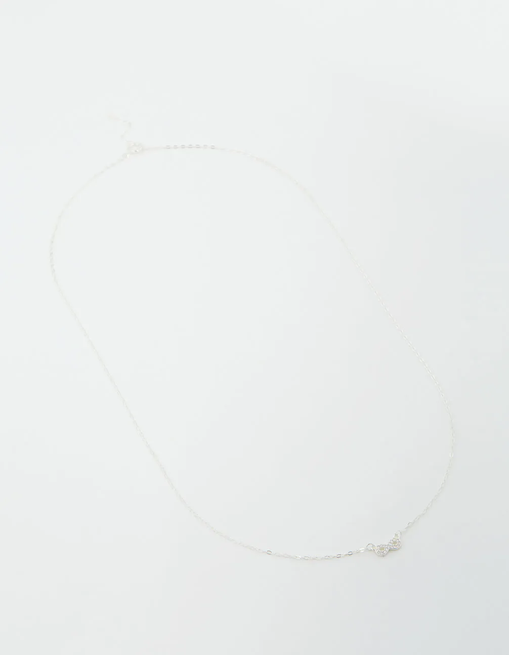 Sterling Silver Cubic Zirconia Infinity Necklace sold by lovisa product image thumbnail 2