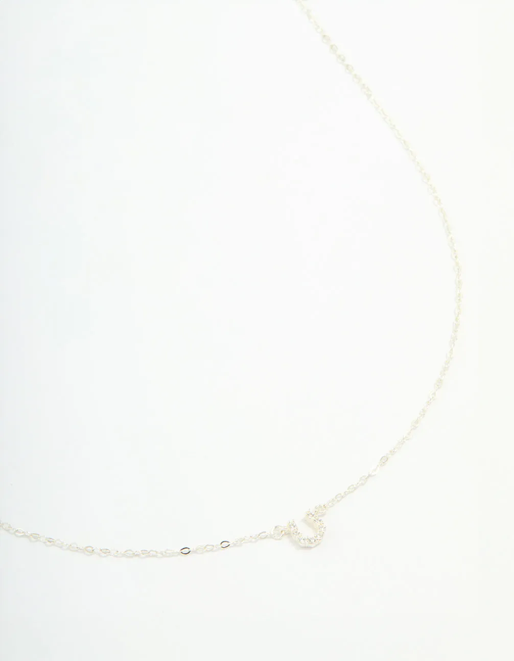 Sterling Silver Cubic Zirconia Horseshoe Necklace sold by lovisa