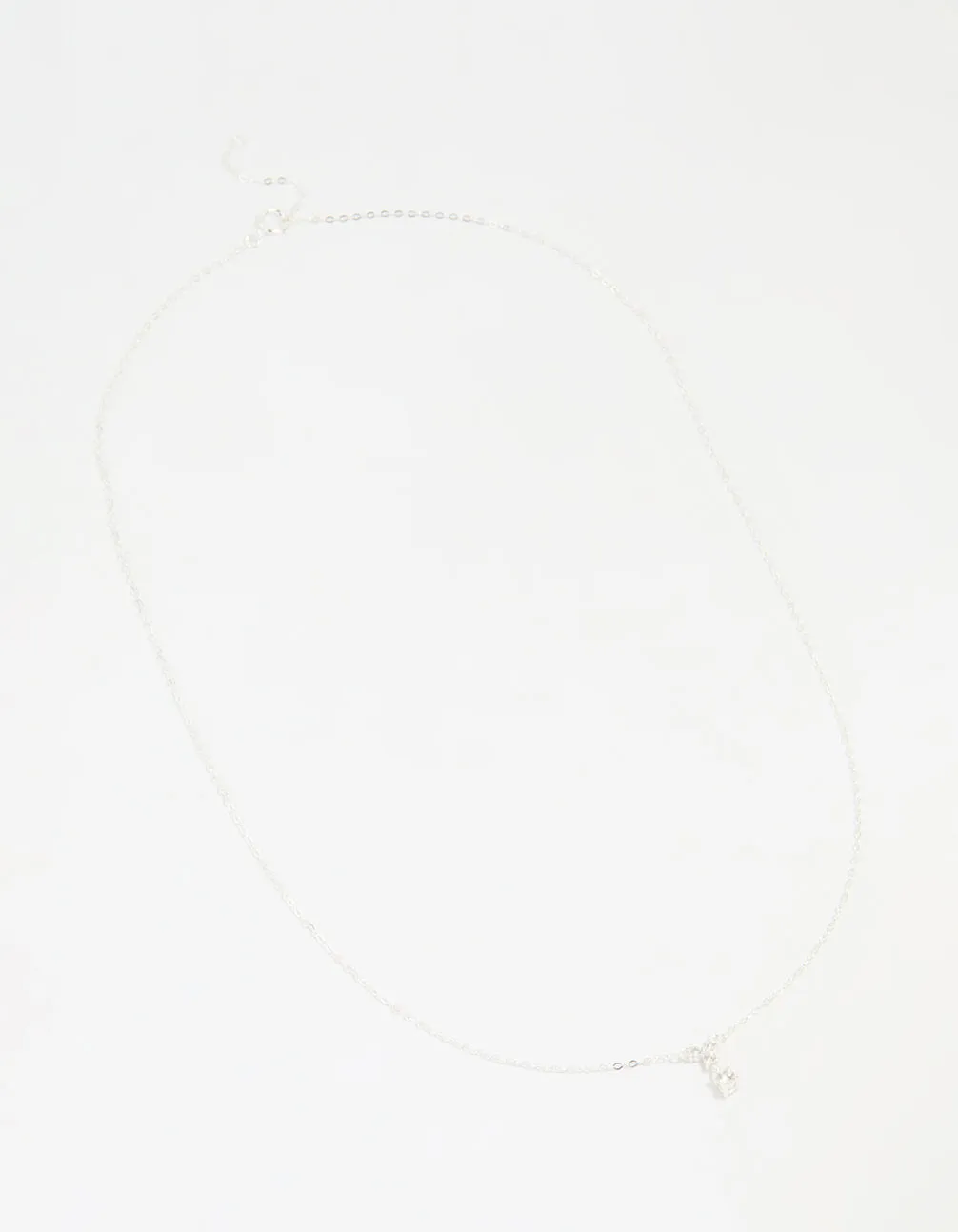 Sterling Silver Cubic Zirconia Drop Necklace sold by lovisa product image thumbnail 2