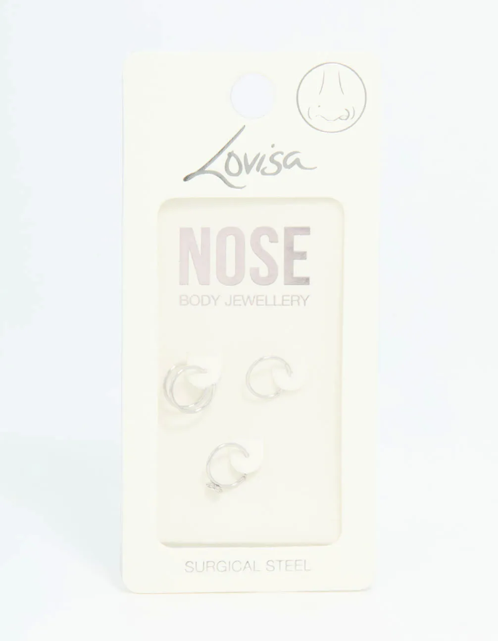 Surgical Steel Mixed Flower Hoop Nose Ring 3-Pack sold by lovisa product image thumbnail 3
