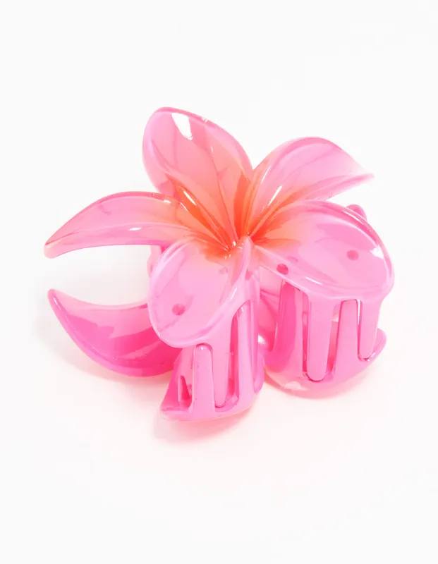 Watermelon Frangipani Hair Claw Clip sold by lovisa