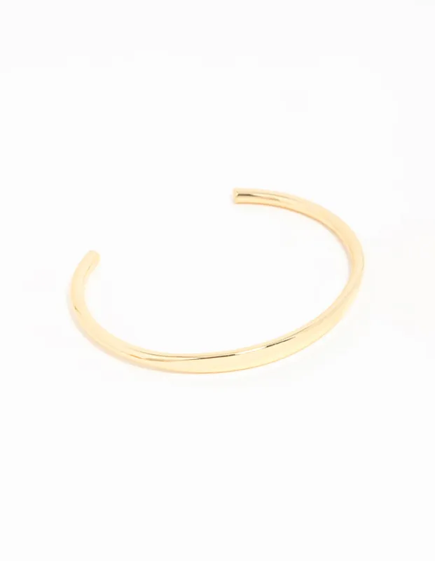 Gold Open Wrist Cuff sold by lovisa