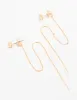 Gold Cubic Zirconia Threader Drop Earrings sold by lovisa