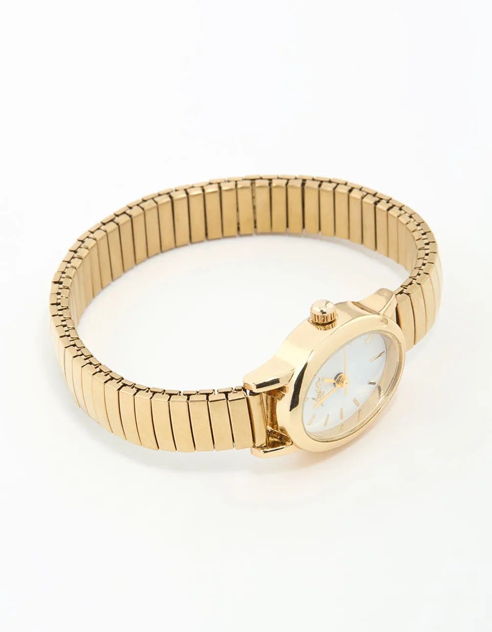 Gold Mini Oval Stretch Watch sold by lovisa product image thumbnail 2