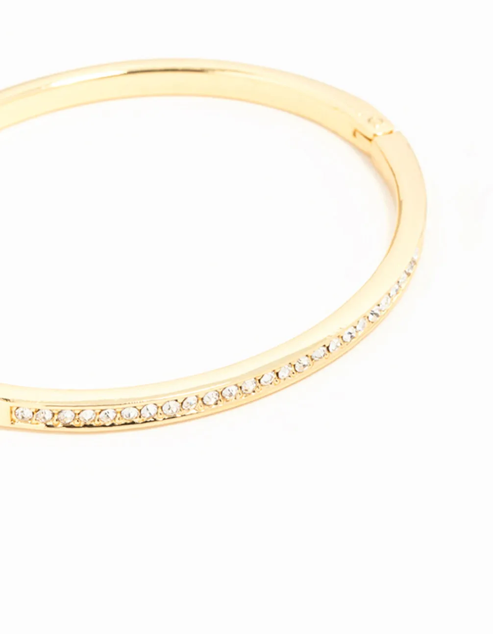 Gold Diamante Hinged Bangle sold by lovisa product image thumbnail 2