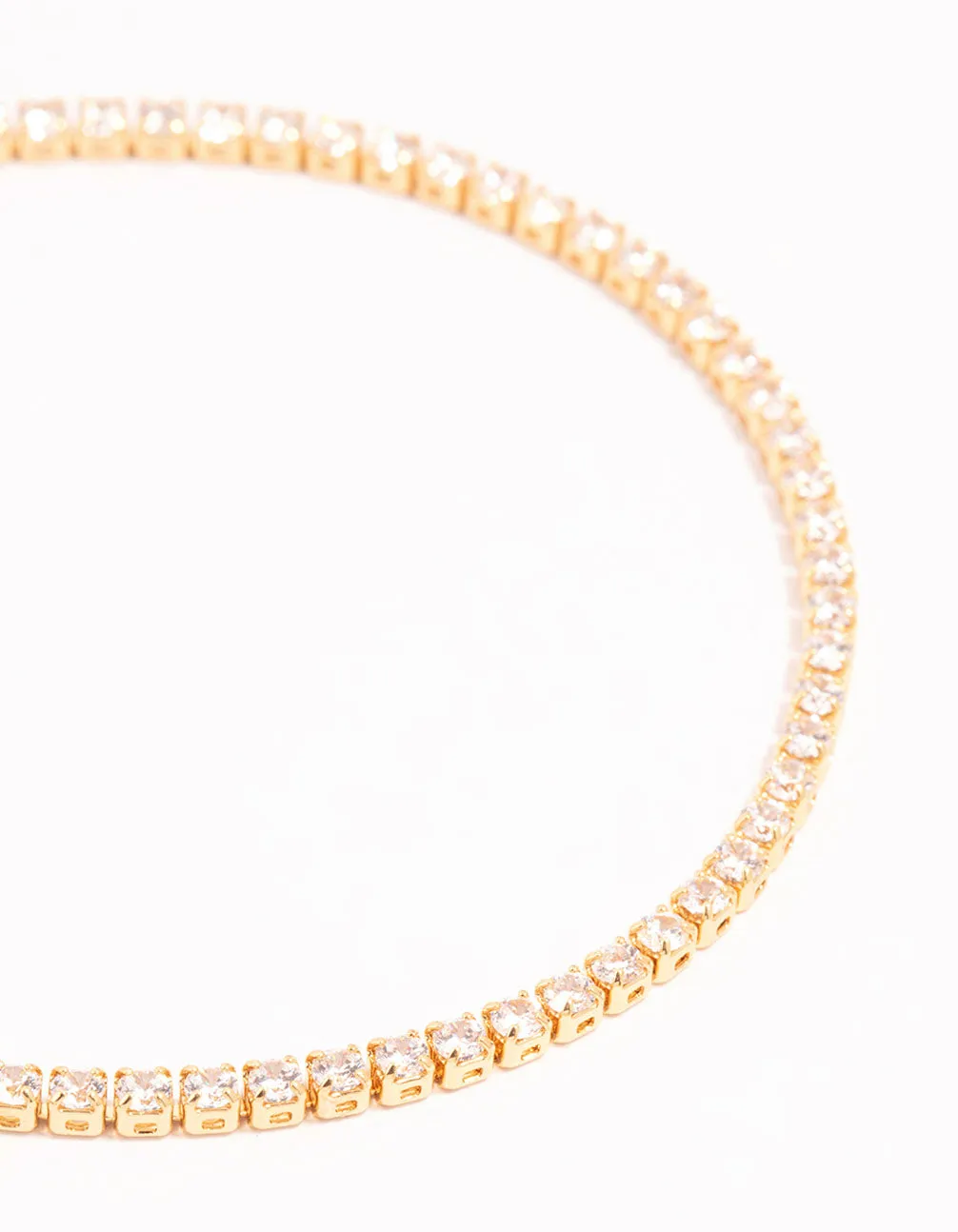 Gold Mini Round Cubic Zirconia Tennis Bracelet sold by lovisa product image thumbnail 2