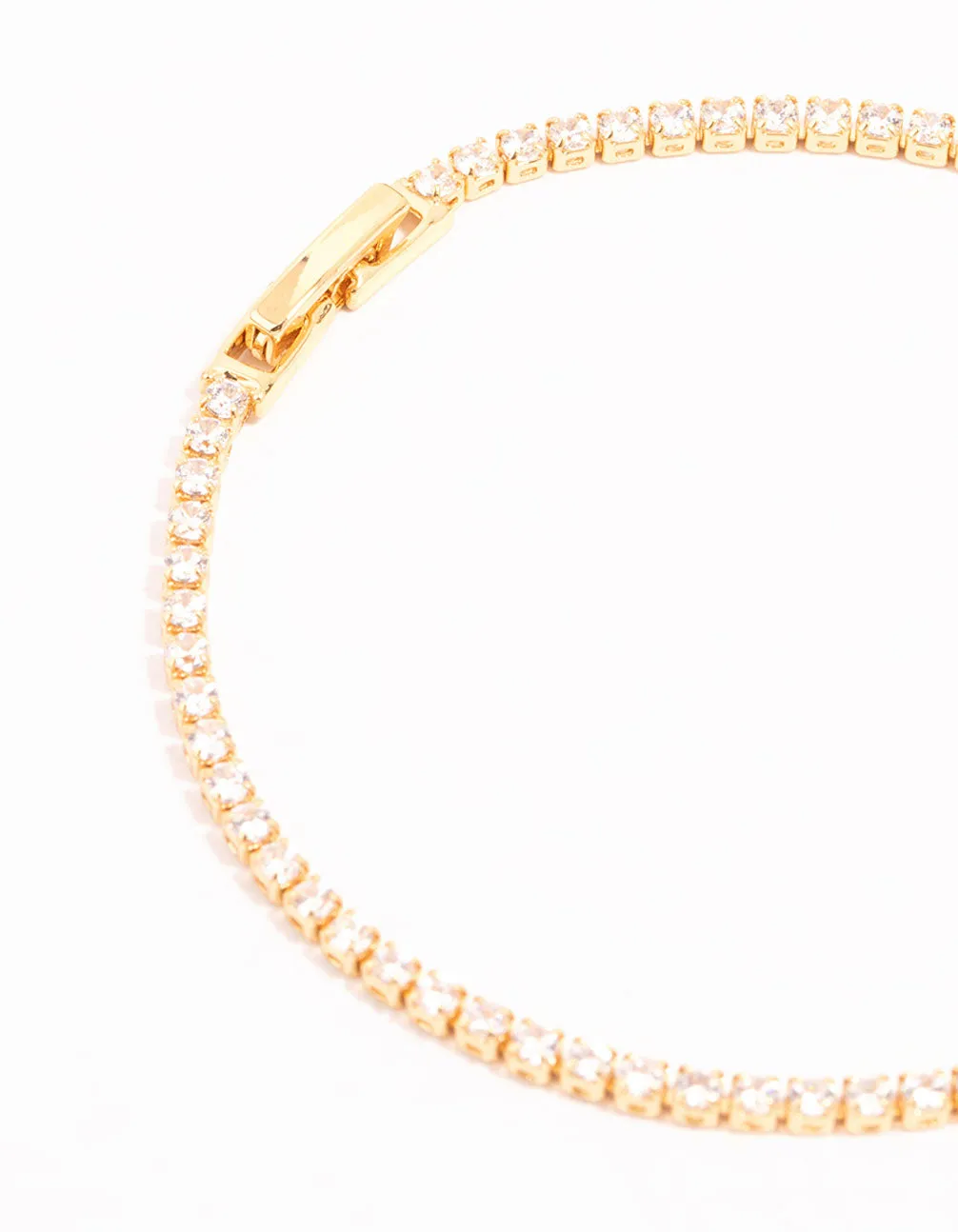 Gold Mini Round Cubic Zirconia Tennis Bracelet sold by lovisa product image thumbnail 3