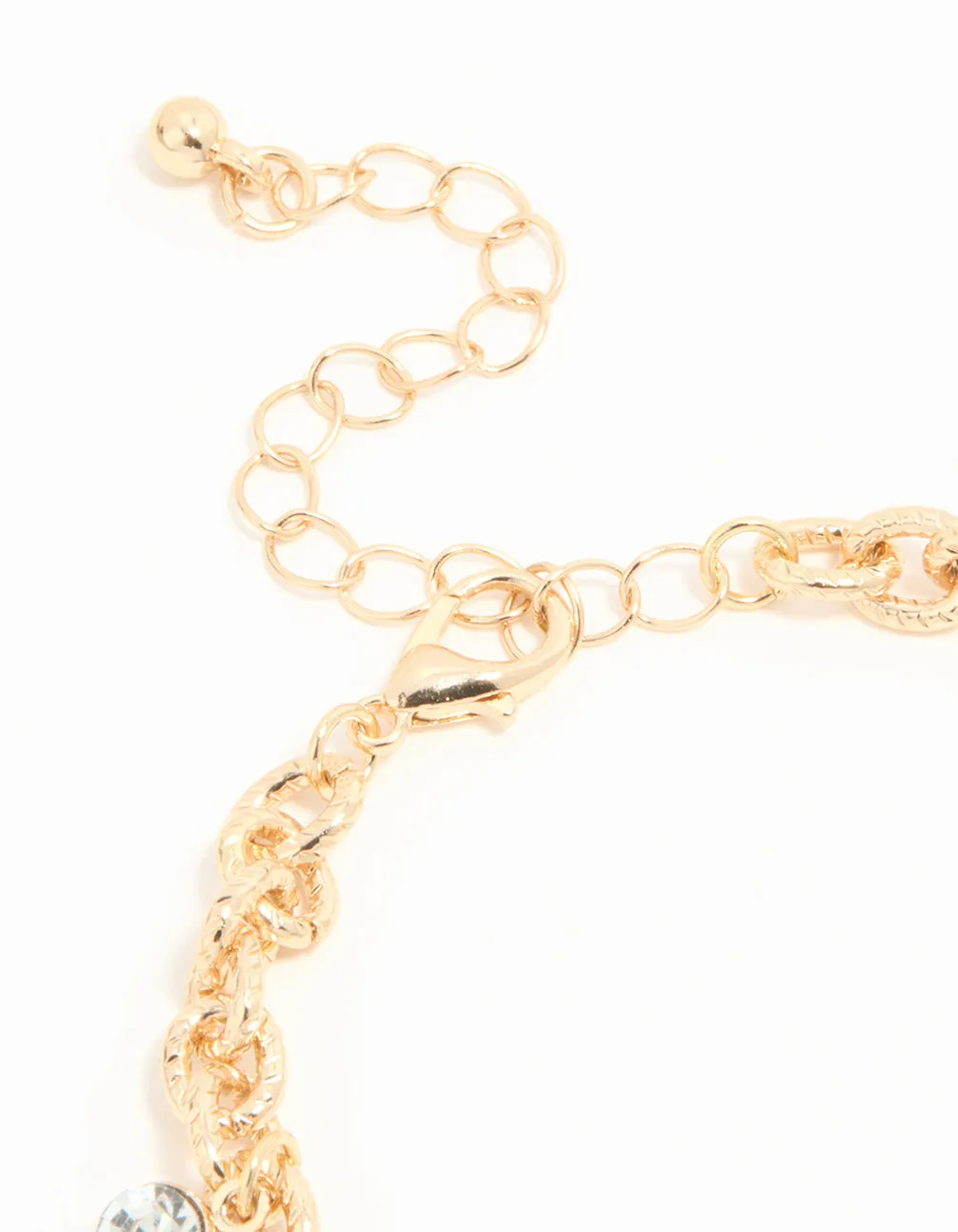 Gold Heart & Flower Charm Bracelet sold by lovisa product image thumbnail 3