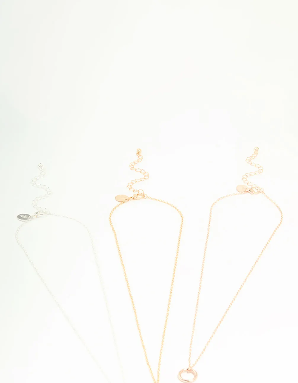 Mixed Metal Circle Pendant Necklaces 3-Pack sold by lovisa product image thumbnail 3