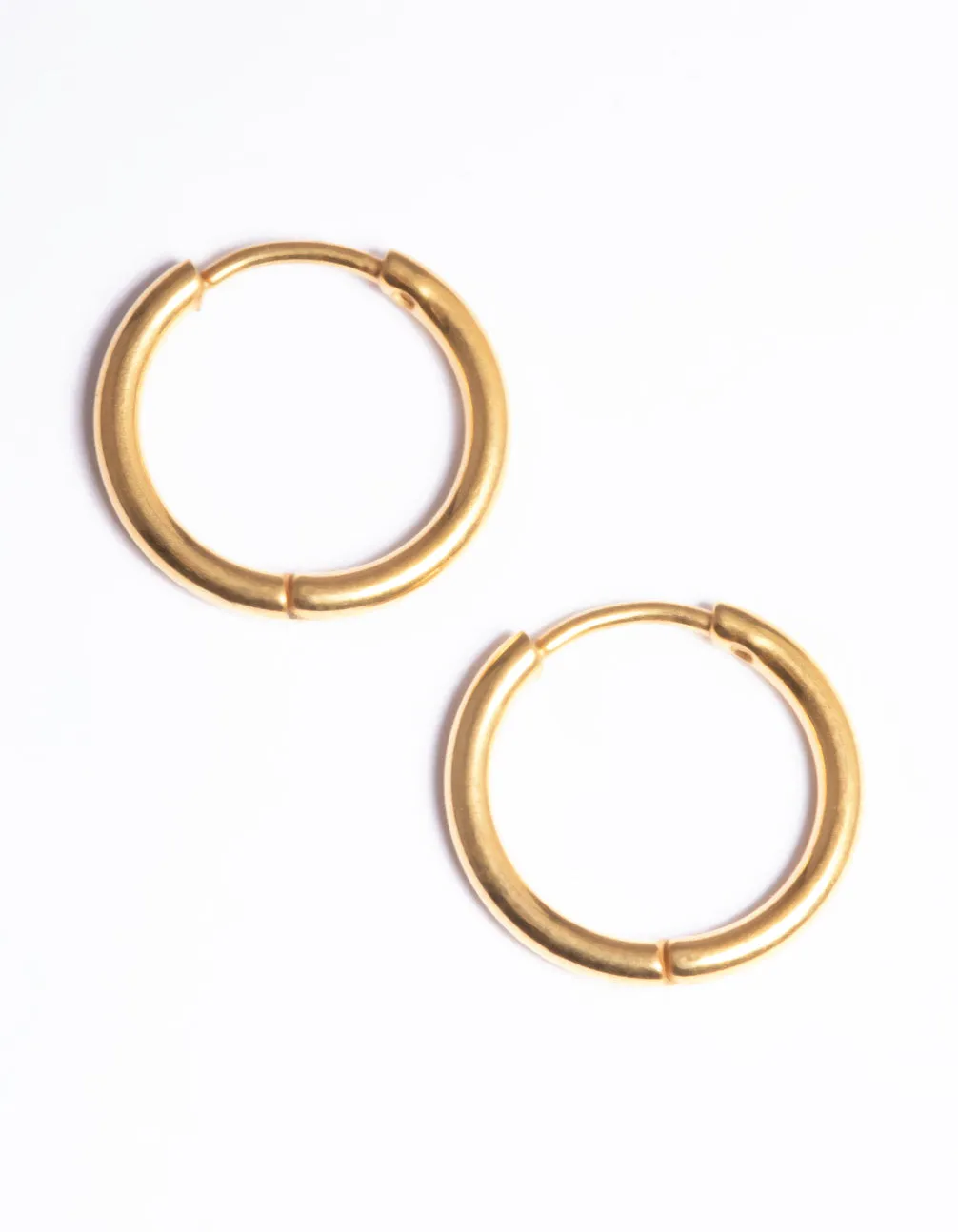 Gold Plated Basic Hinge Huggie Earrings sold by lovisa