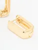 Gold Plated Small Rectangle Huggie Earrings sold by lovisa