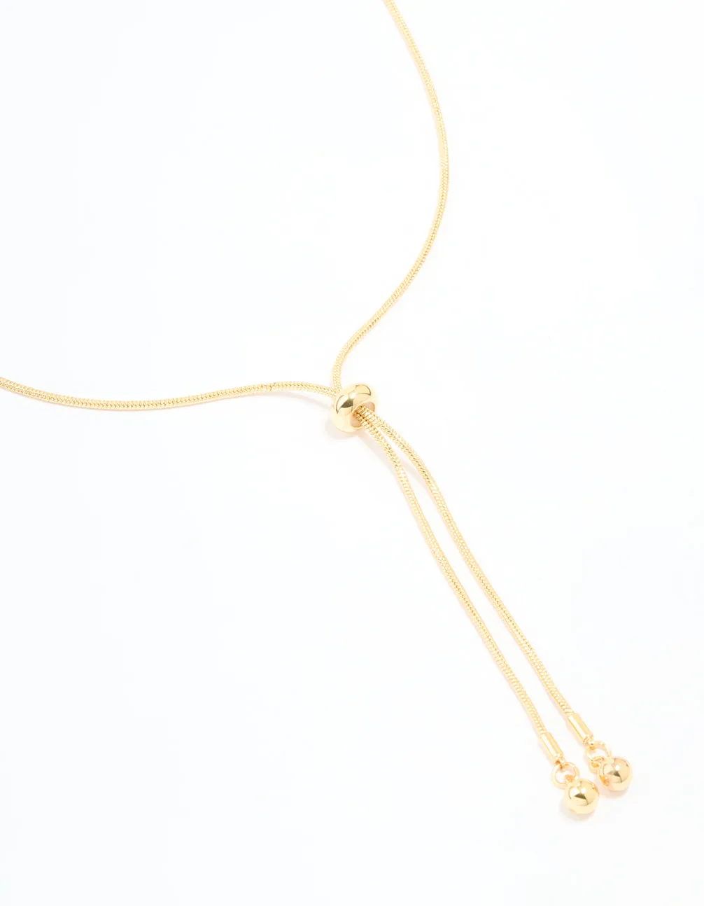Gold Plated Adjustable Toggle Y-Necklace sold by lovisa