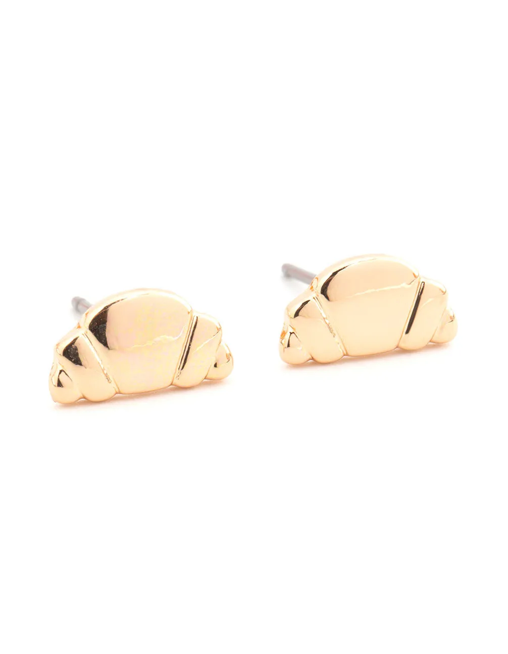 Gold Croissant Stud Earrings sold by lovisa