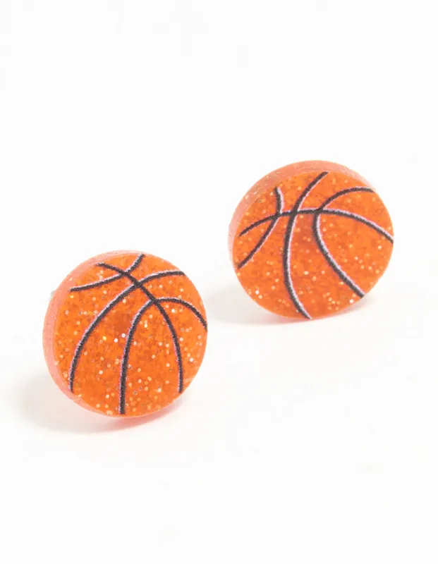 Gold Basketball Stud Earrings sold by lovisa