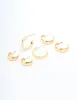 Gold Plated Smooth Hoop Earrings 3-Pack sold by lovisa
