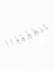Waterproof Stainless Steel Cubic Zirconia & Pearl Stud Earrings 4-Pack sold by lovisa