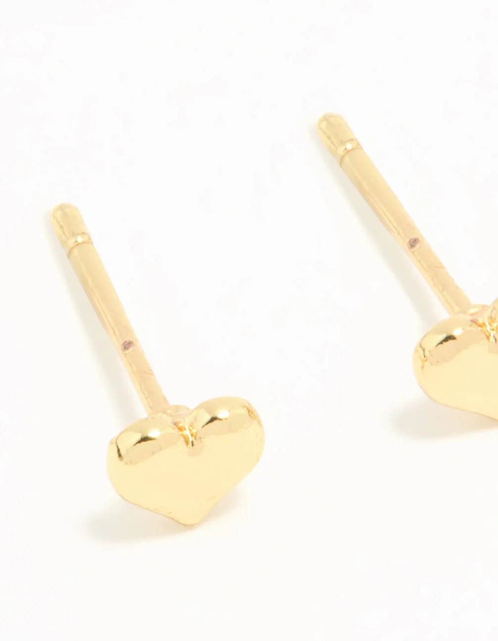 Waterproof Gold Plated Stainless Steel Heart Huggies & Classic Stud Earrings 3-Pack sold by lovisa product image thumbnail 2