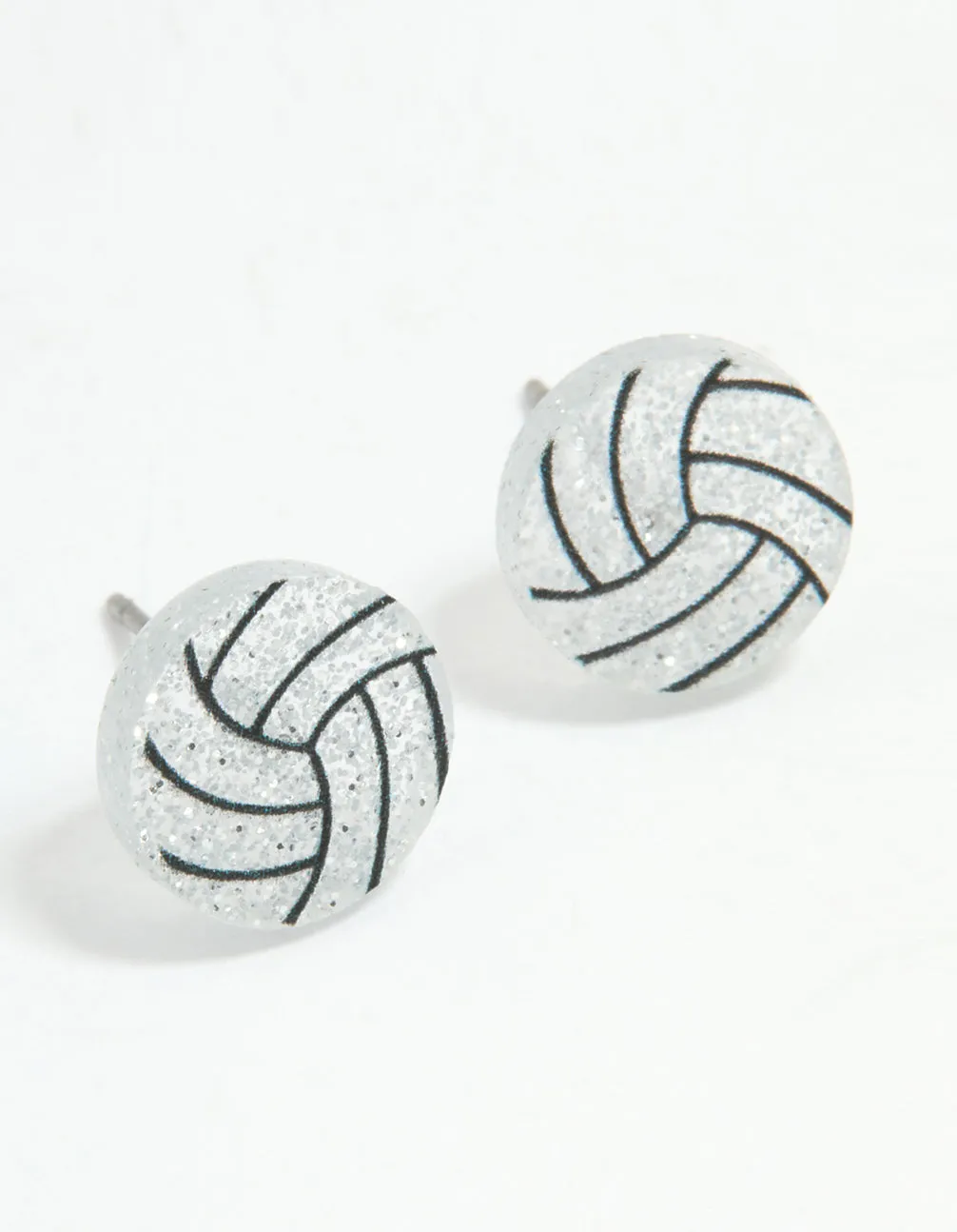 Silver Netball Stud Earrings sold by lovisa