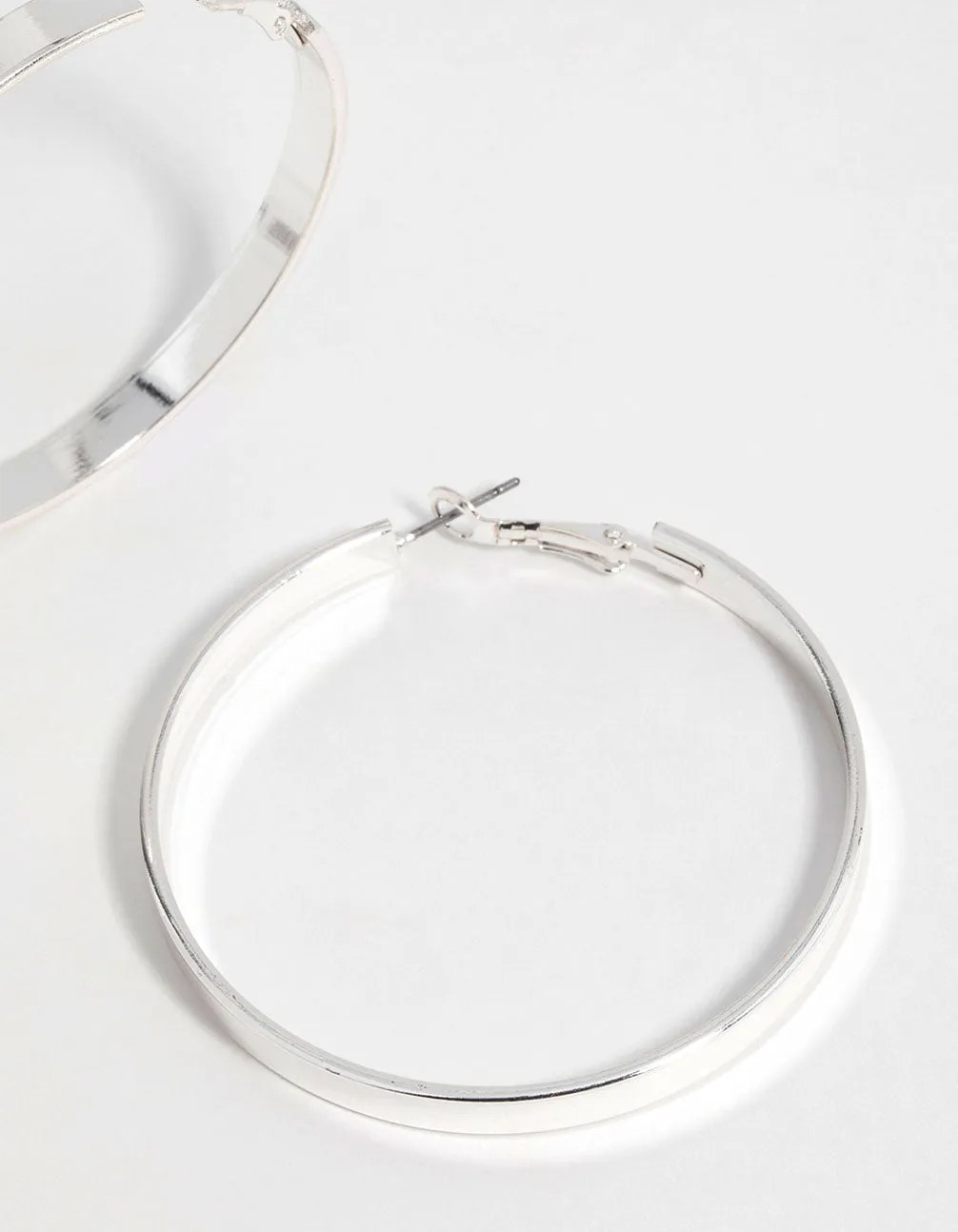 Silver Textured Hoop Earrings sold by lovisa product image thumbnail 5