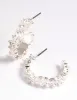 Silver Cubic Zirconia Baguette Hoop Earrings sold by lovisa