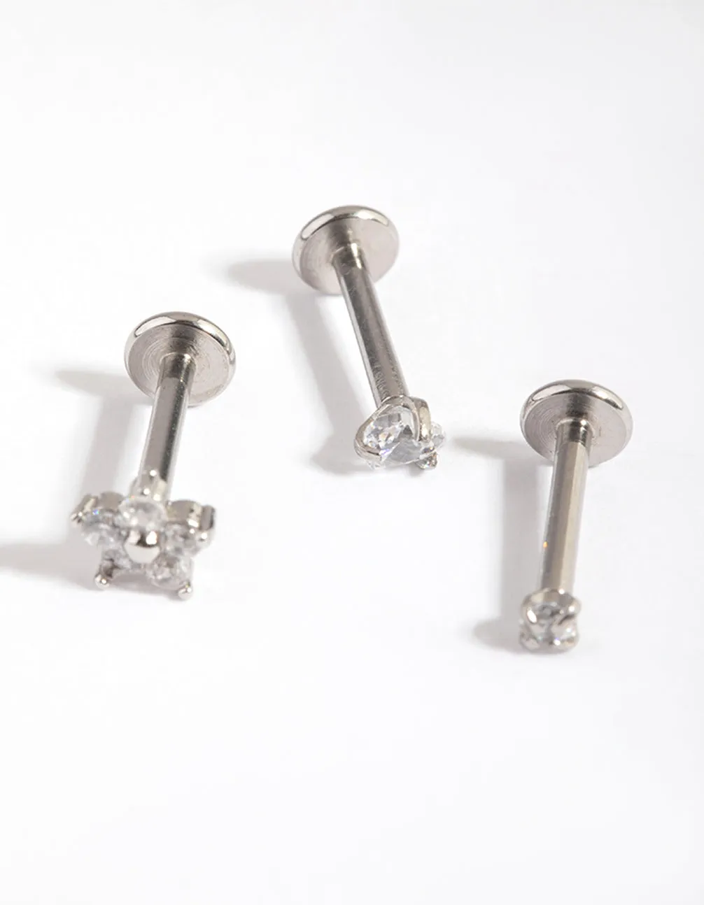 Surgical Steel Flower Flat Back Pack sold by lovisa