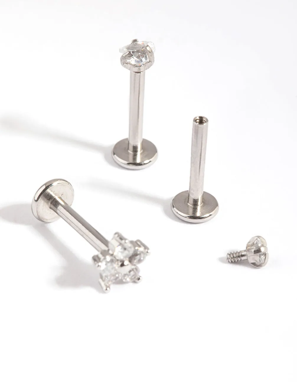 Surgical Steel Flower Flat Back Pack sold by lovisa product image thumbnail 3