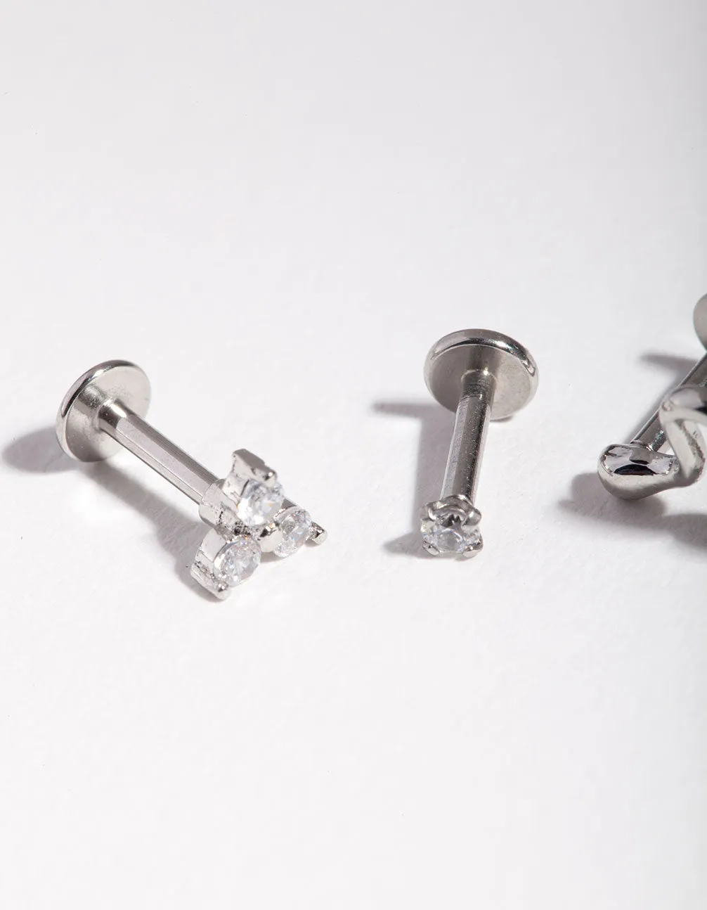 Surgical Steel Diamante & Snake Flat Back Pack sold by lovisa product image thumbnail 2