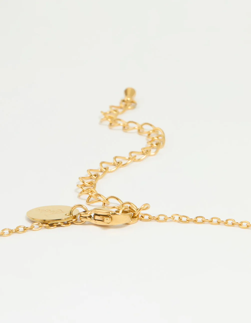 Waterproof Gold Plated Stainless Steel Cubic Zirconia Floating Charm Necklace sold by lovisa product image thumbnail 3