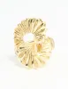 Gold Plated Textured Twist Ring sold by lovisa