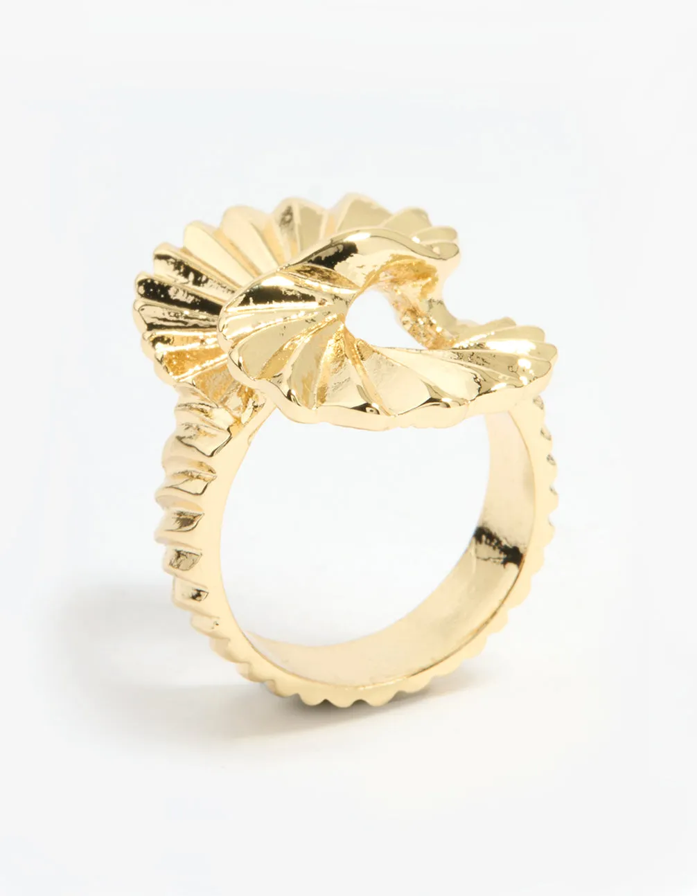 Gold Plated Textured Twist Ring sold by lovisa product image thumbnail 2