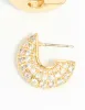 Gold Plated Cubic Zirconia Mini Hoop Earrings sold by lovisa
