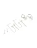 Waterproof Stainless Steel Cubic Zirconia Bow Chain Earrings 3-Pack sold by lovisa
