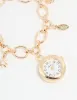 Gold Pearl Star & Watch Charm Bracelet sold by lovisa
