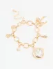 Gold Pearl Star & Watch Charm Bracelet sold by lovisa