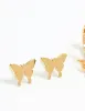 Waterproof Gold Plated Stainless Steel Butterfly Earrings 2-Pack sold by lovisa