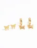 Waterproof Gold Plated Stainless Steel Butterfly Earrings 2-Pack sold by lovisa