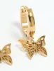 Waterproof Gold Plated Stainless Steel Butterfly Earrings 2-Pack sold by lovisa