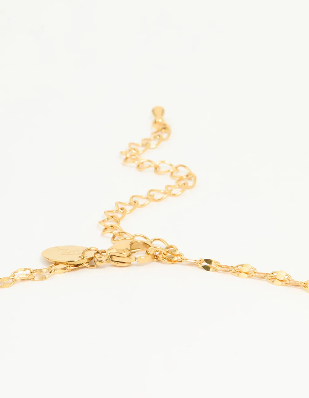 Waterproof Gold Plated Stainless Steel Layered Chain Y-Necklace sold by lovisa product image thumbnail 3