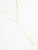 Waterproof Gold Plated Stainless Steel Layered Chain Y-Necklace sold by lovisa
