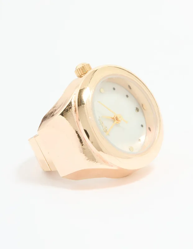 Gold Vintage Watch Ring sold by lovisa