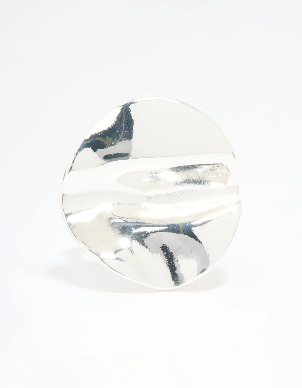 Silver Plated Textured Circle Ring sold by lovisa product image thumbnail 5