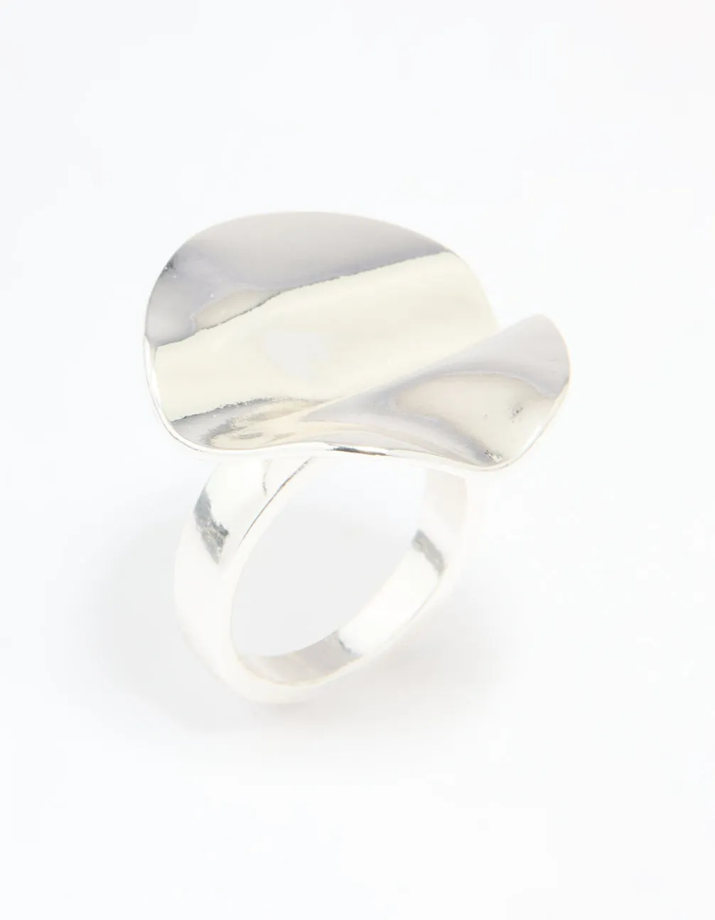 Silver Plated Textured Circle Ring sold by lovisa product image thumbnail 4