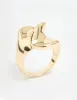 Gold Plated Twisted Oval Ring sold by lovisa