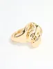 Gold Plated Twisted Oval Ring sold by lovisa