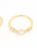 Gold Plated Cubic Zirconia Marquise Stacking Rings 3-Pack sold by lovisa
