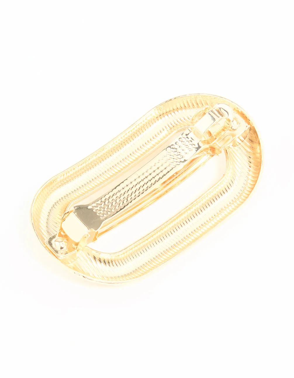 Gold Oval Hair Clip sold by lovisa product image thumbnail 3