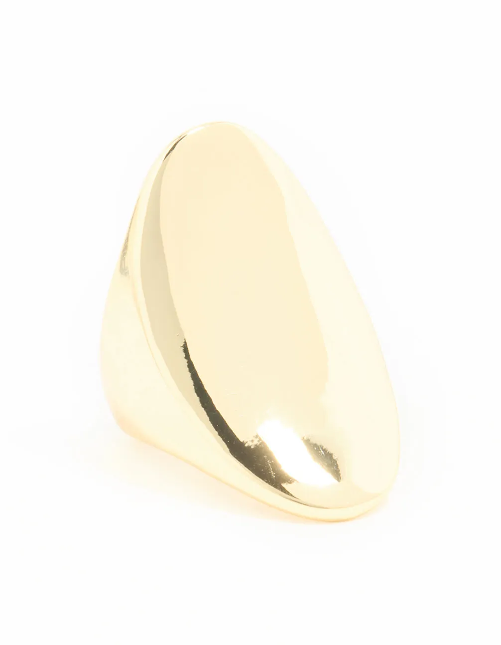 Gold Plated Large Oval Ring sold by lovisa