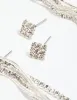 Silver Diamante Stud Earring Set sold by lovisa