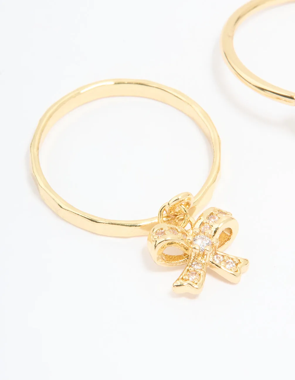 Gold Plated Cubic Zirconia Heart Chain Ring sold by lovisa product image thumbnail 4