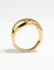 Waterproof Gold Plated Stainless Steel Thick Signet Ring sold by lovisa